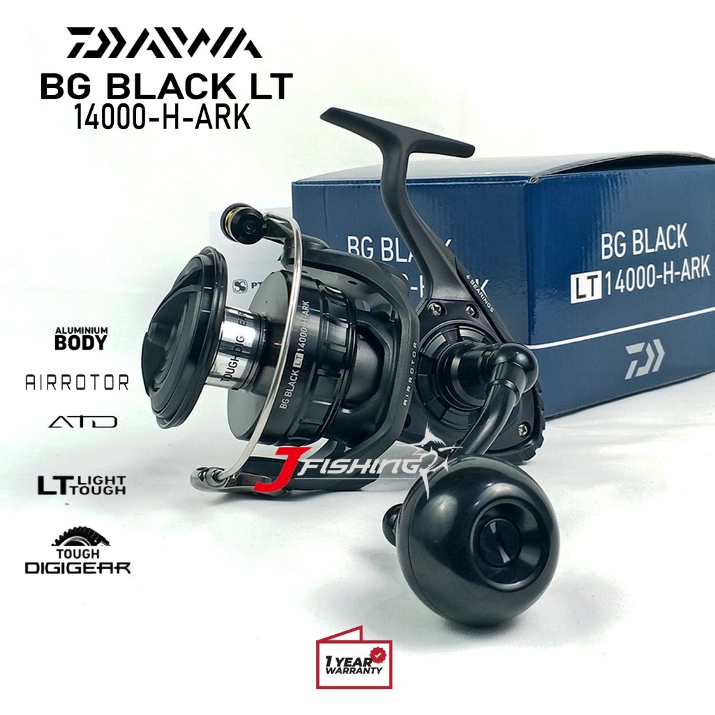 Reel DAIWA BG BLACK LT | Metal Body | 2500 s/d 14000 Laut 21 | Resmi Distributor