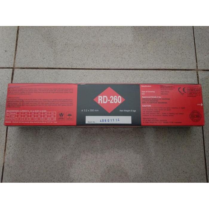 NIKKO STEEL Kawat Las RD260 RD-260 3.2 mm (per 5 kg)