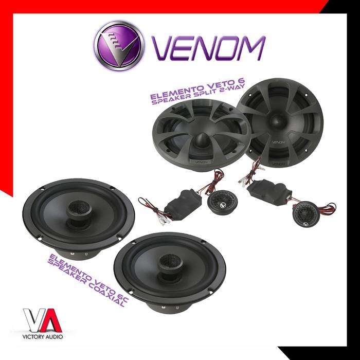Paket Audio Mobil Full Set Sound System VENOM ELEMENTO VETO SERIES - Speaker Pintu