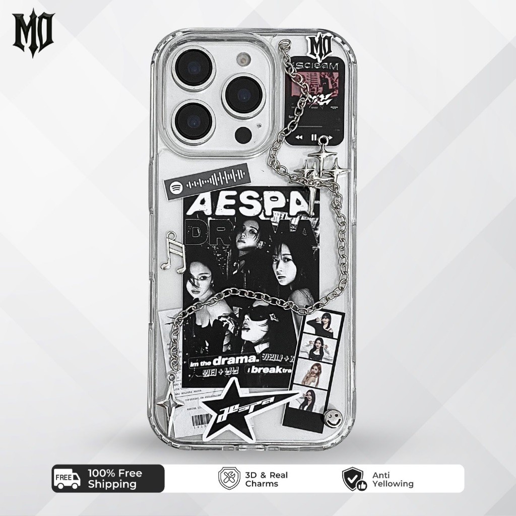 #13 Luxe Line - AESPA KPOP CASE HP IPHONE ANDROID casing resin unik aesthetic keren gothic y2k