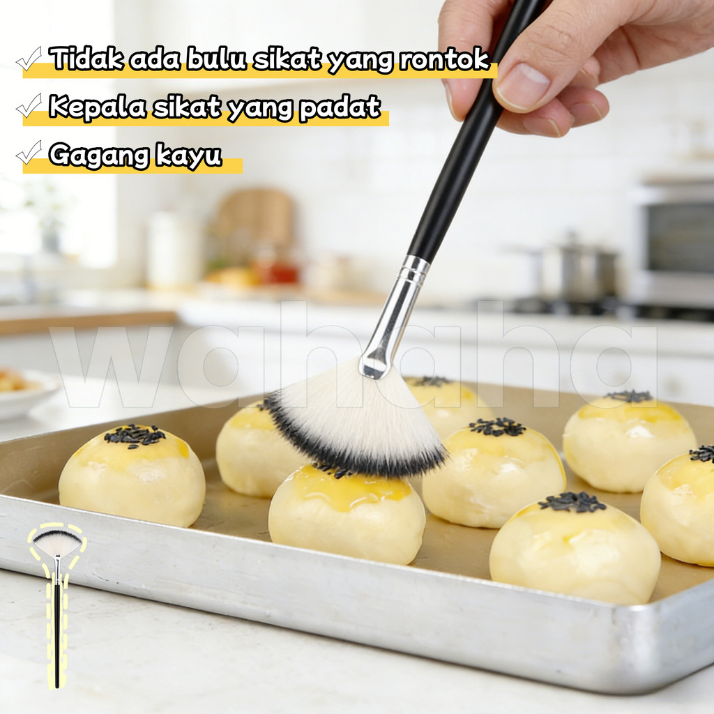 Kuas Nastar / brush nastar anti rontok/ brush nylon/ kuas kue kering/ kuas roti/ kuas baking/Kuas Na