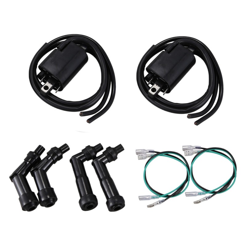 Set Koil Pengapian dan Tutup Busi untuk Honda CB350F CB400F CB500 CB550