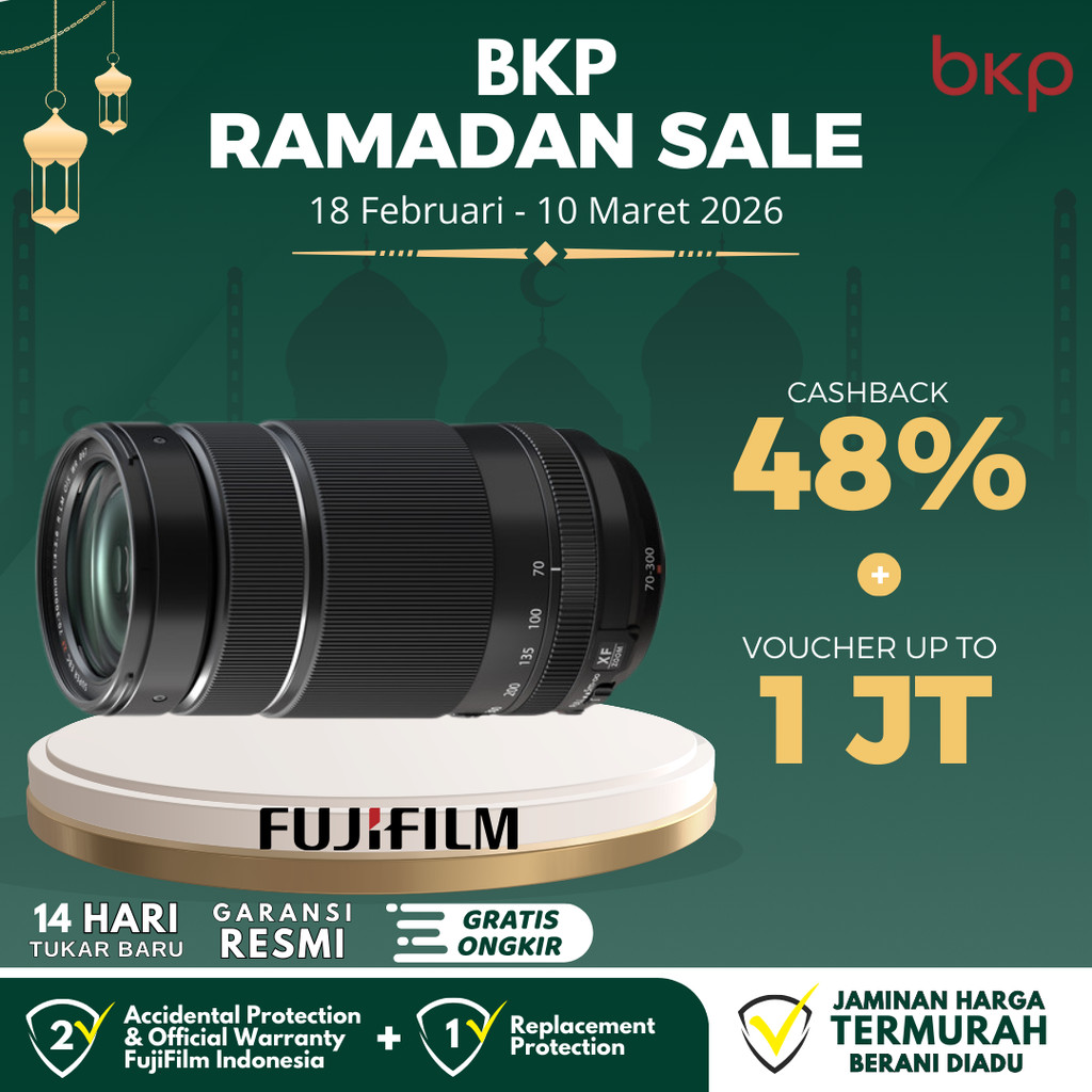 Fujifilm XF 70-300mm F4-5.6 R LM OIS WR Fujinon XF70-300mm Garansi Resmi