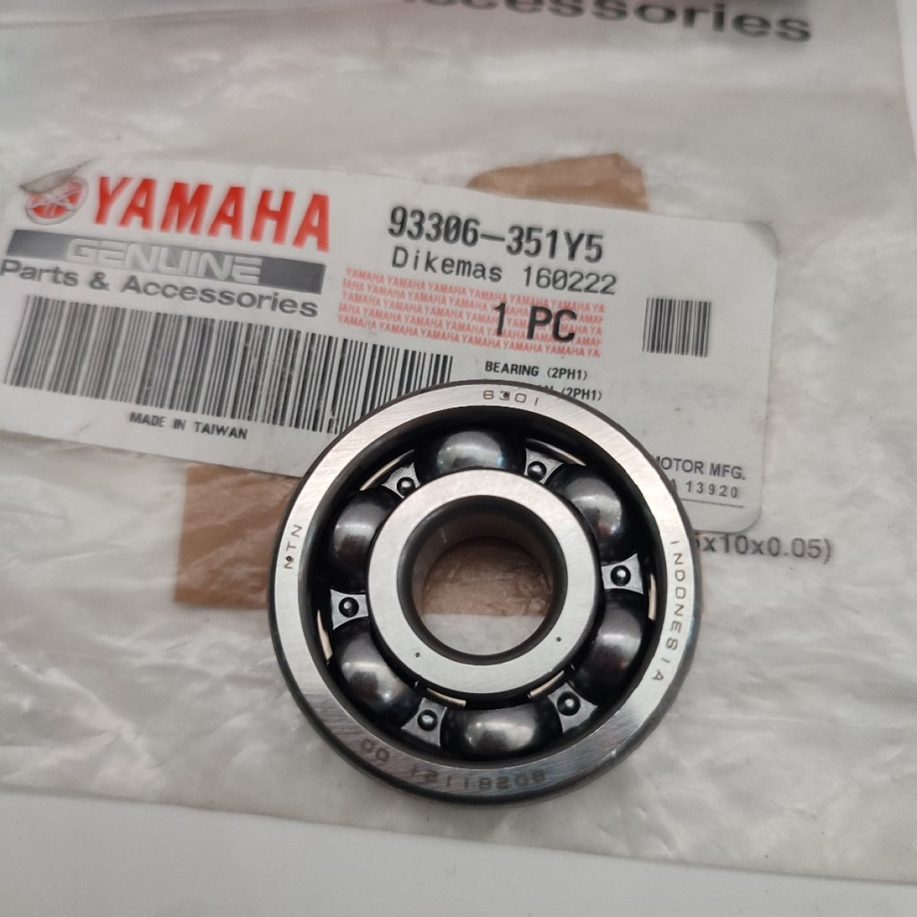BEARING 6301 LAHER RASIO TRANSMISI Mio M3 Asli Original YAMAHA 93306-351Y5