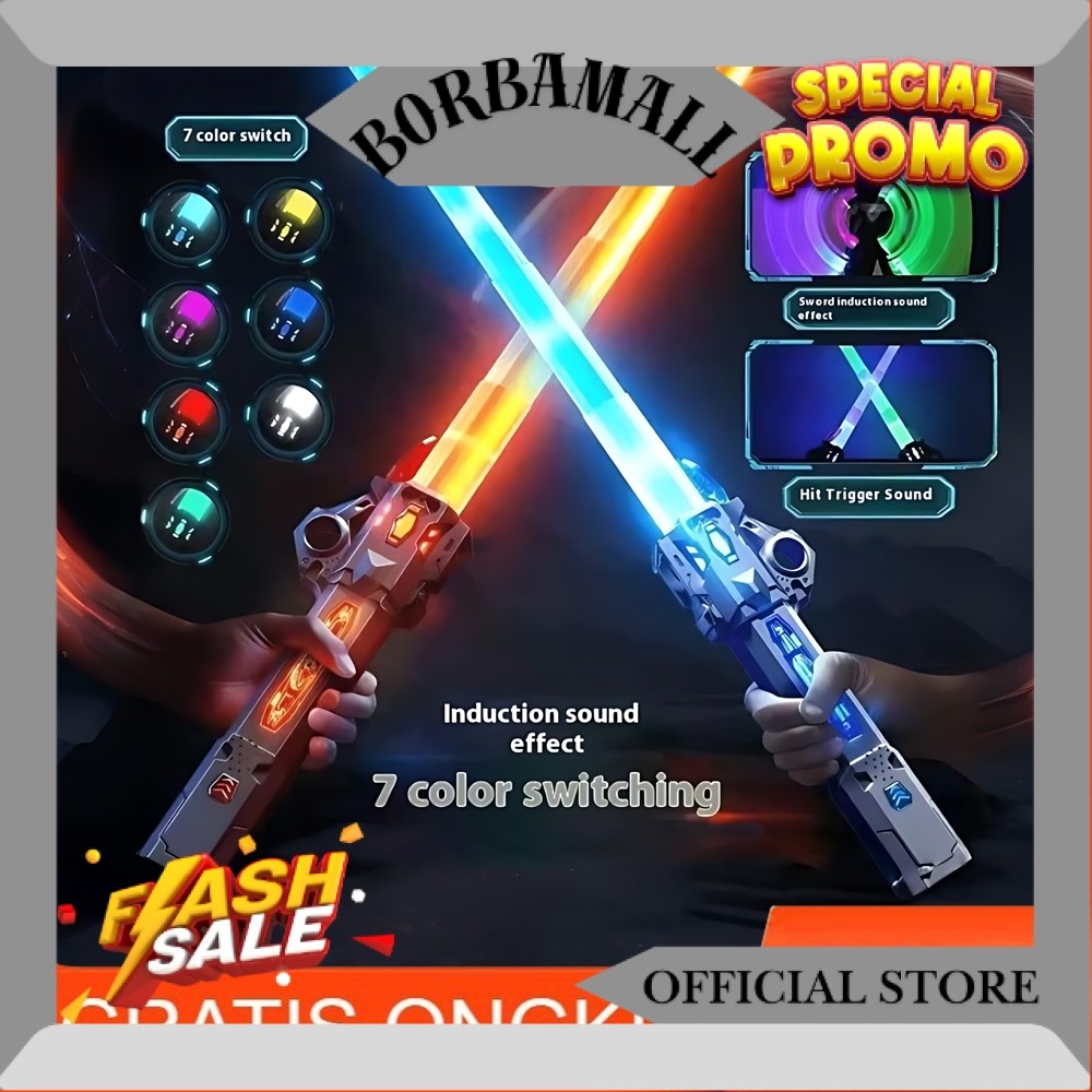 Pasar Distributor LIGHT SABER TELESCOPIC Mainan Pedang Laser Light Saber LED Lampu Anak LED RV