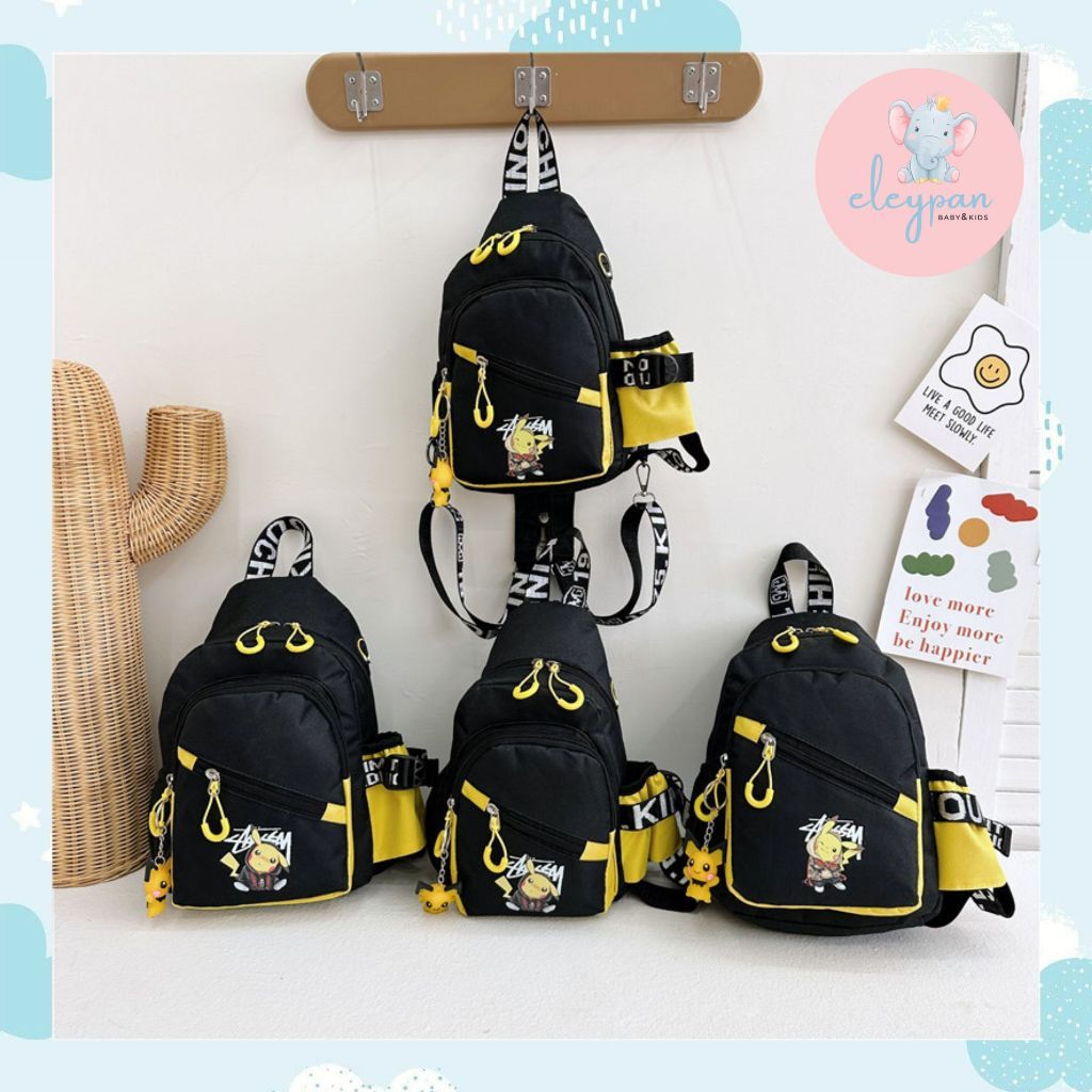 Tas Anak Pikachu Tas Ransel Anak Tas Bahu Anak Fashion Bag Anak Laki Laki Tas Selempang Remaja Cowok