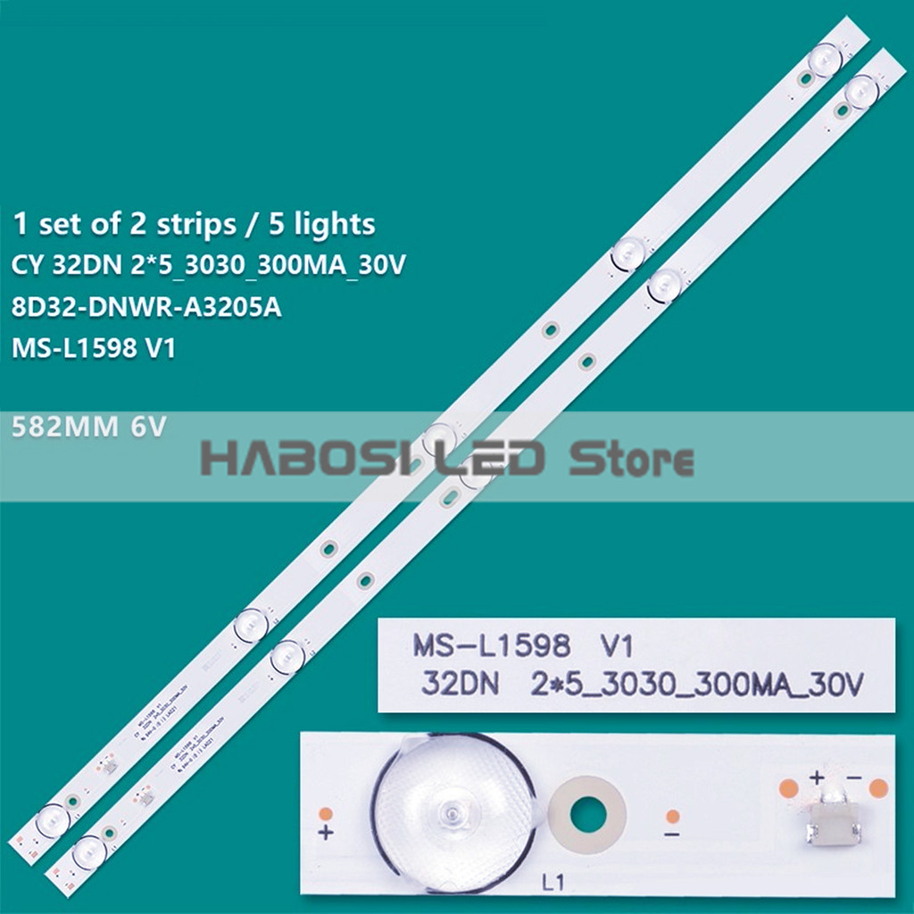 2pcs 32L310U20 32HTS11 2300 EP0BNM 32DN6T2 1673 HV32OWHB N86 MS L1598 V1 CY 32DN 2*5 3030 300MA 30V 