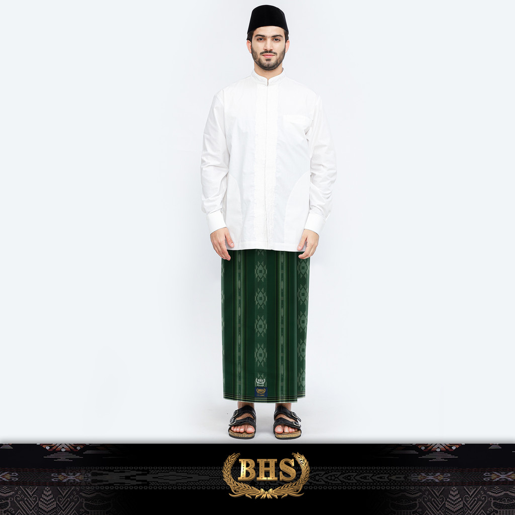 Sarung BHS Classic Gold Motif C44 DKA SJ Hijau 02