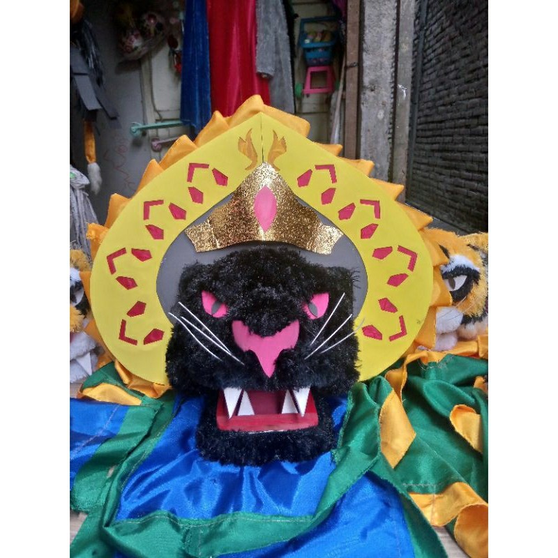 [ASLI KEDIRI] barongan macanan hitam lengkap