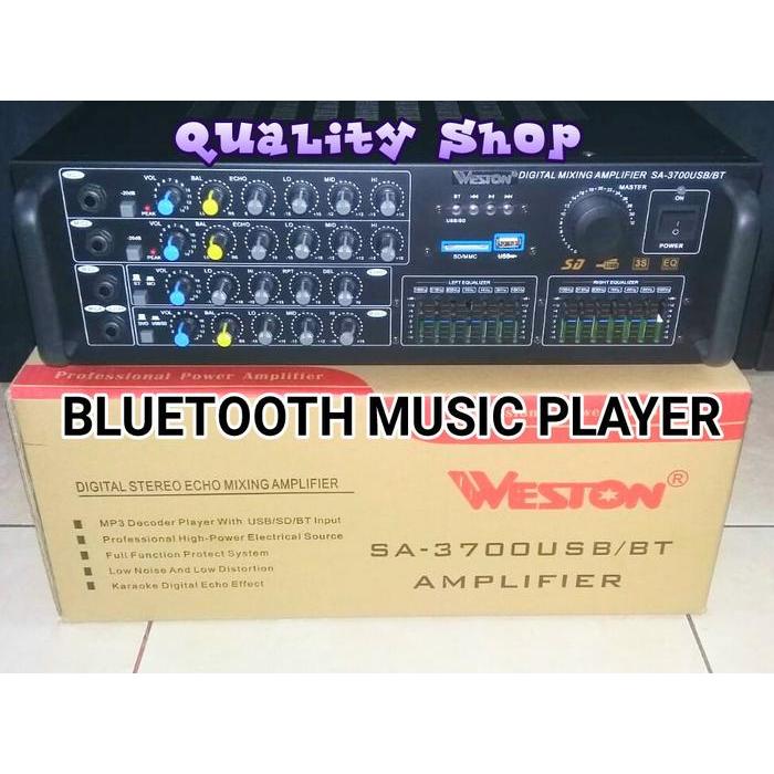 Power mixer 4 channel weston SA-3700 usb sd bluetooth musik player
