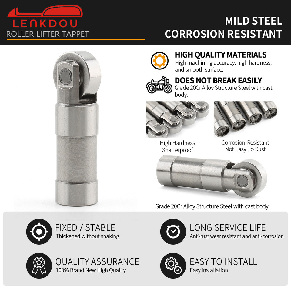 4PCS Motorcycle Silvery Roller Lifter Tappets For Harley Evolution EVO 1340cc 1984-1999 Moto Accesso