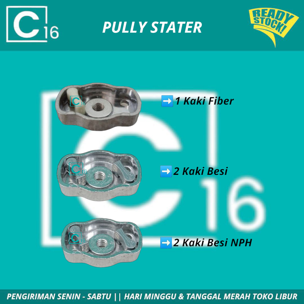 TU26 - PULLY PULY PULI, ANGKOK STATER Tarikan Engkol 2 PAWL ALUMUNIUM TU26 mesin semprot sprayer gen
