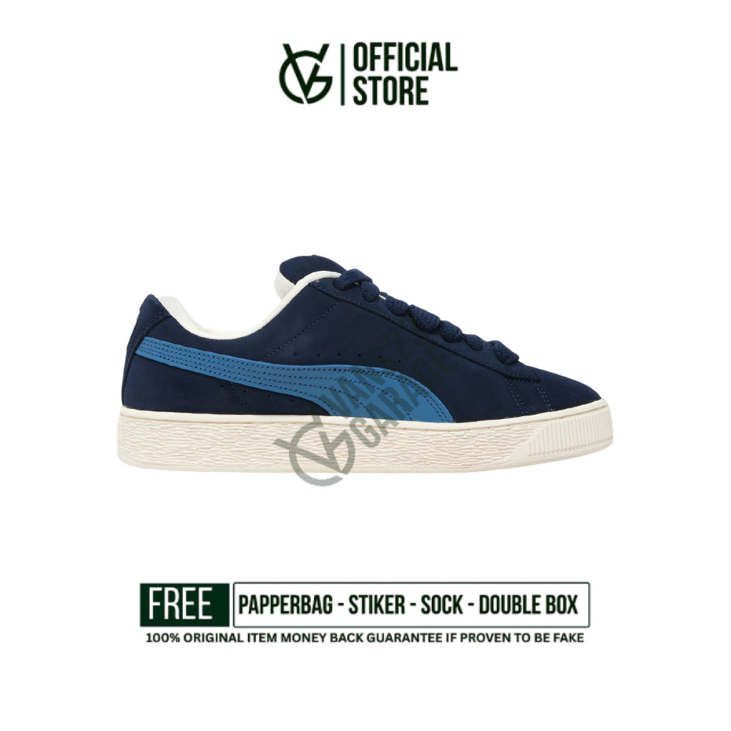 Sepatu Sneakers Puma Suede Xl Navy Blue Original BNIB Unisex