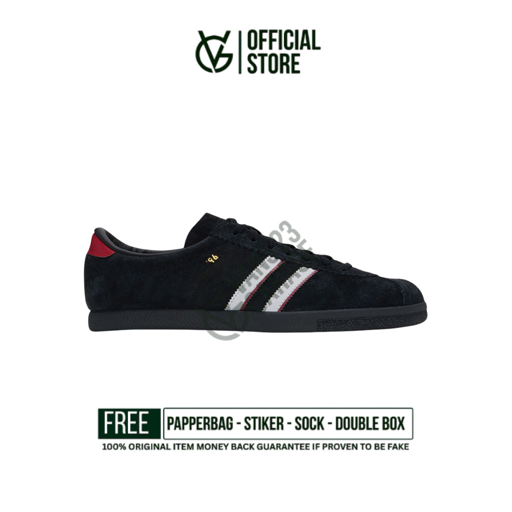 Sepatu Sneakers Adidas City Series London ‘96 Core Black White Better Scarlet Original BNIB Unisex