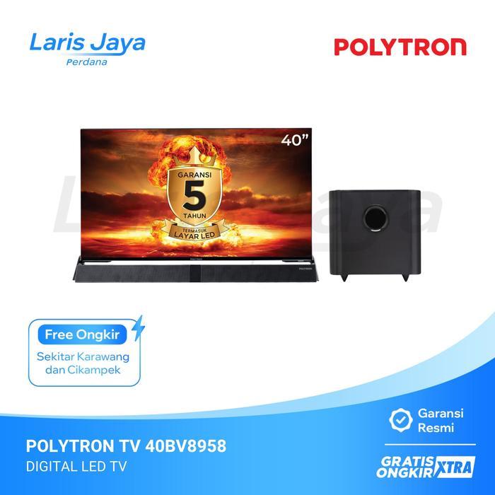 TELEVISI POLYTRON DIGITAL LED TV 40BV8958 / 40-BV8958 | 40 inch, Digital TV - KARAWANG