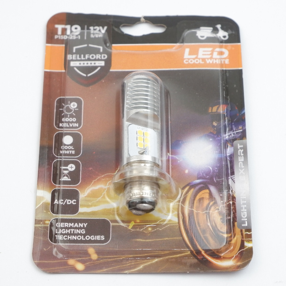 Ori lampu led motor depan - lampu led motor super terang Putih Bohlam  P15D-25-1LED Original
