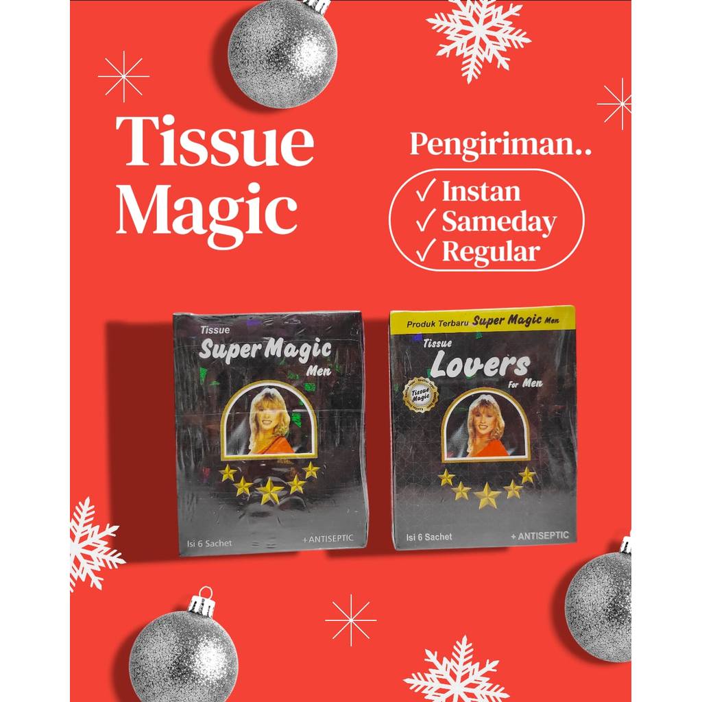 Tisu Magic 1 Box isi 6 Saset Original - Tissue Magic Super. Privasi Dijamin Aman