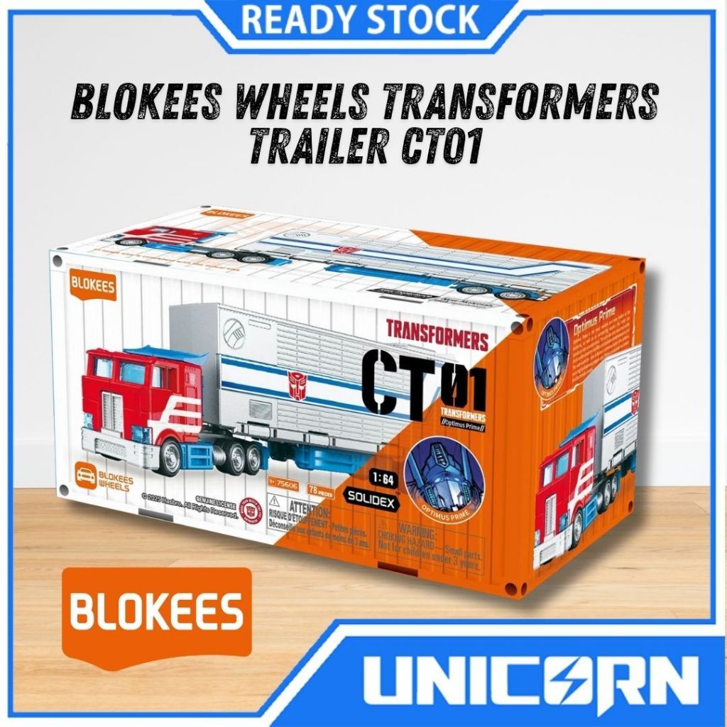 Blokees Wheels CT01 Optimus Prime Truck Transformers (Optimus + Trailer)