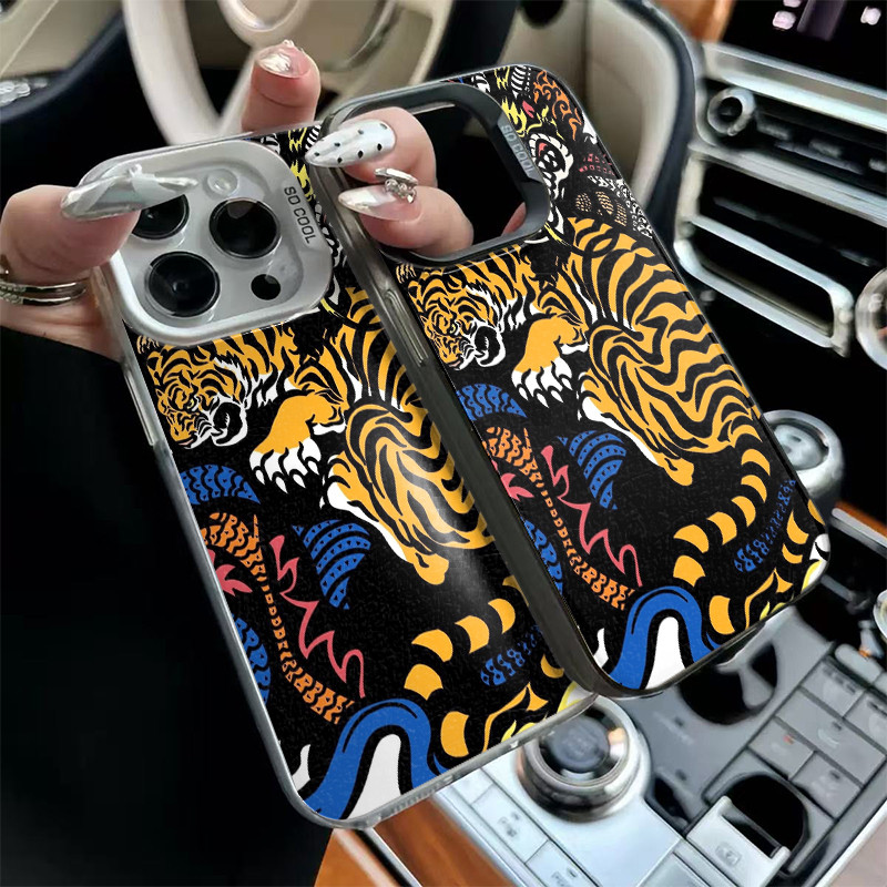 Casing Harimau lukisan Tiongkok Untuk Redmi A5 15 NOTE 14 PRO 9A 10C 12C 13C 14C 8 9S 9PRO 10 PRO K7