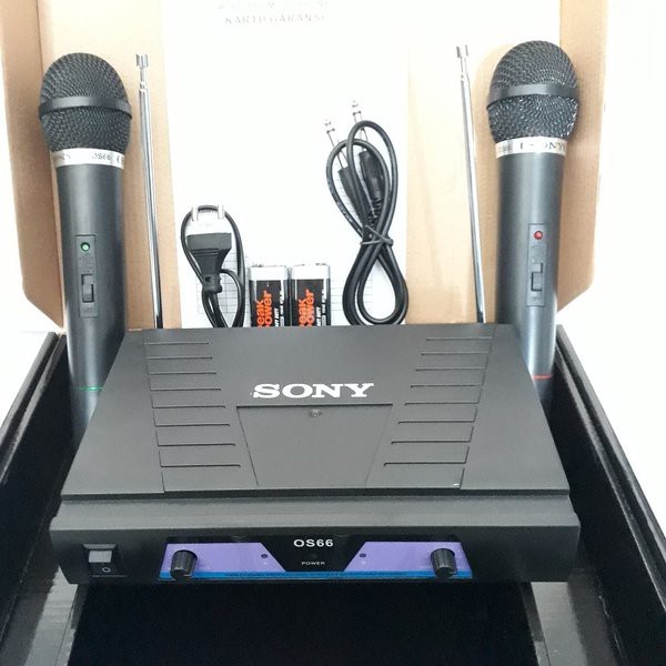 Mic SONY OS/sn 66  Wireless Double Mik / microphone tanpa kabel