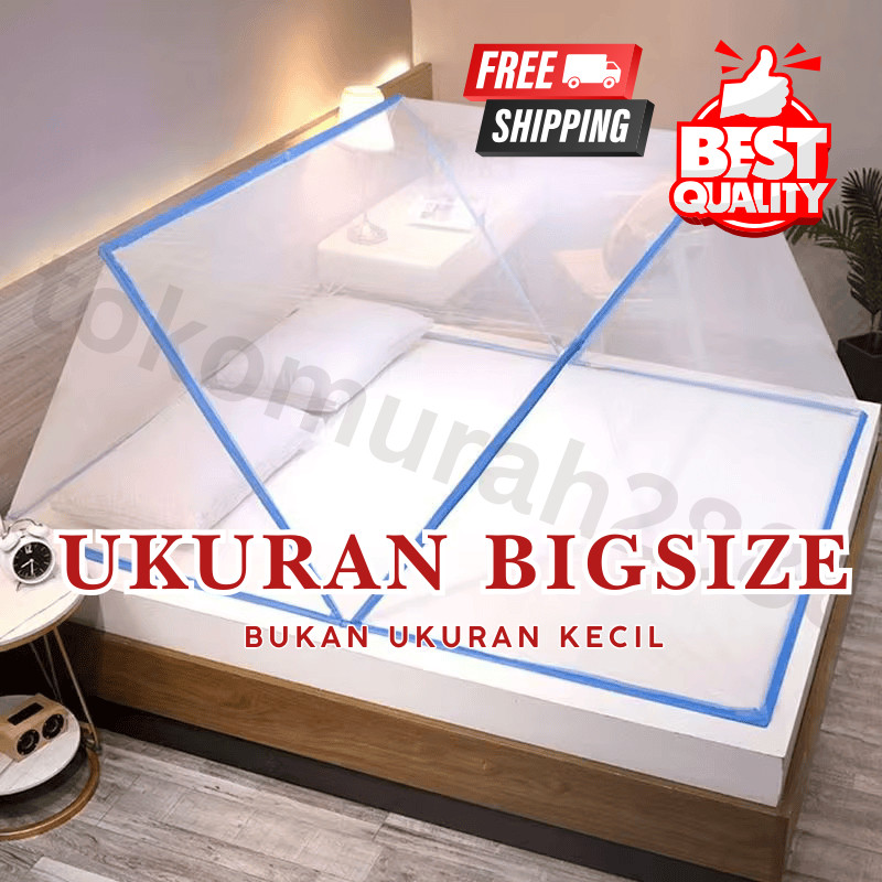 RESKYN - KELAMBU TENDA KELAMBU LIPAT KELAMBU NYAMUK KELAMBU TIDUR JUMBO/ KELAMBU LIPAT UKURAN KECIL-