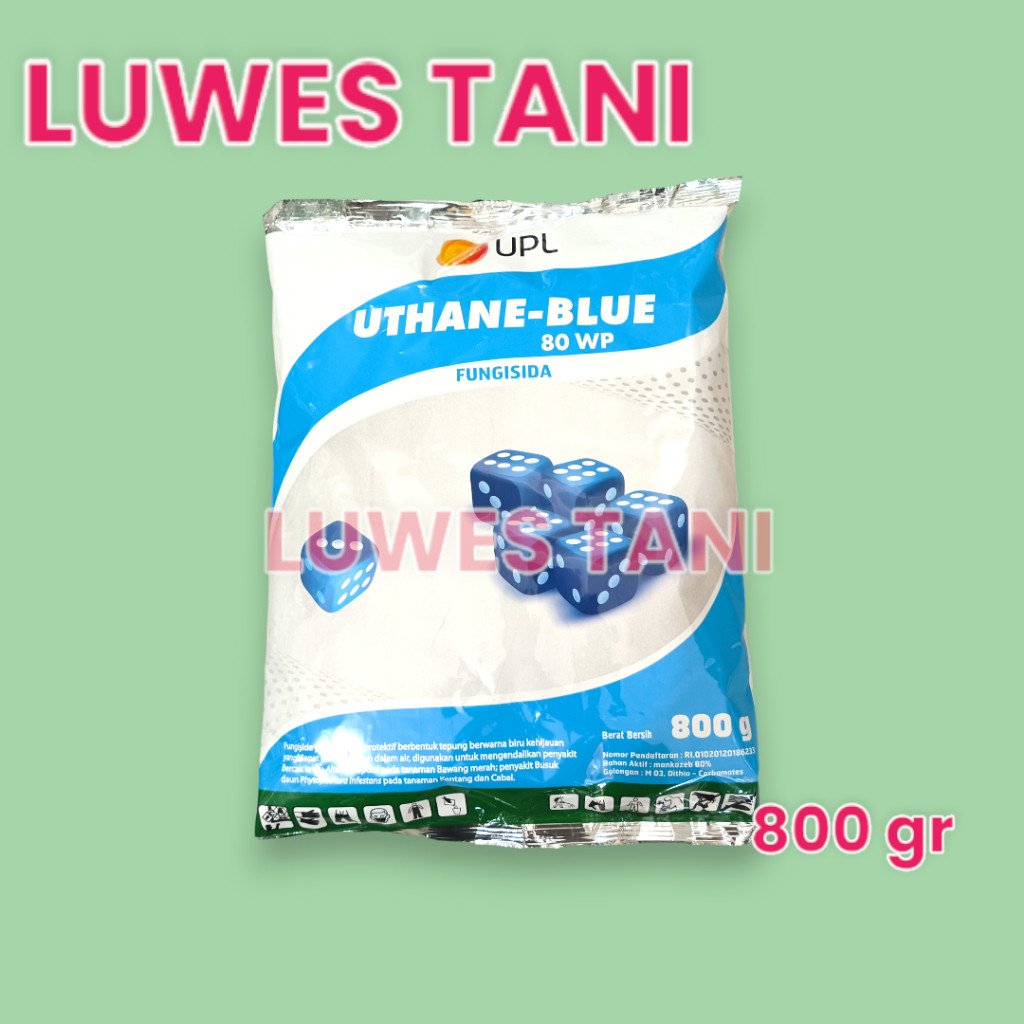 Uthane Blue 80 WP 800 Gram Pengendali Jamur Tanaman