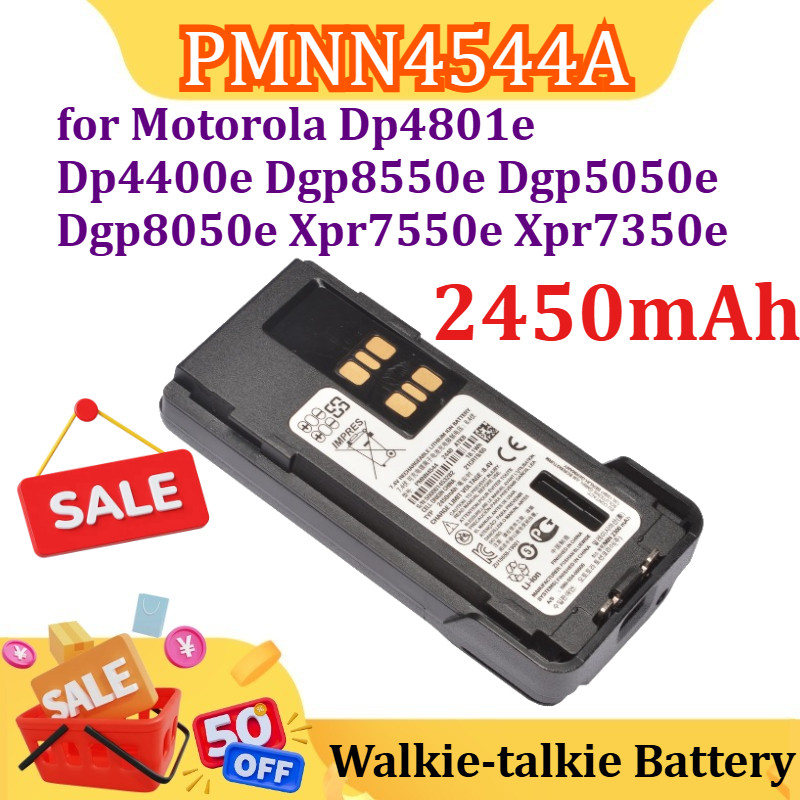PMNN4544A IMPRES 2450mAh Walkie-talkie Battery for Motorola Dp4801e Dp4400e Dgp8550e Dgp5050e Dgp805