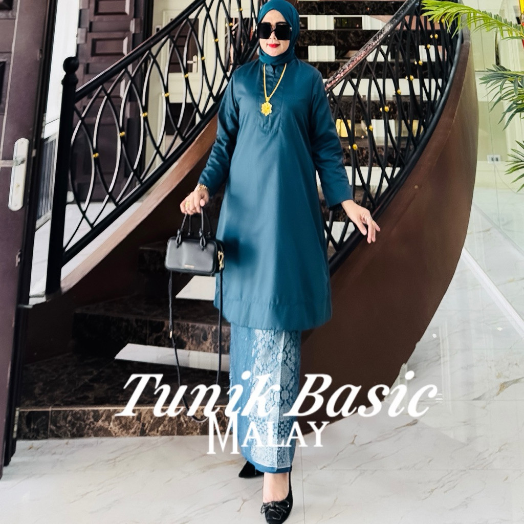 GUNSHOP Atasan Tunik Toyobo Malaysia/ Tunik batu payet /Atasan Tunik/ Tunik Ima Toyobo Seragaman / T