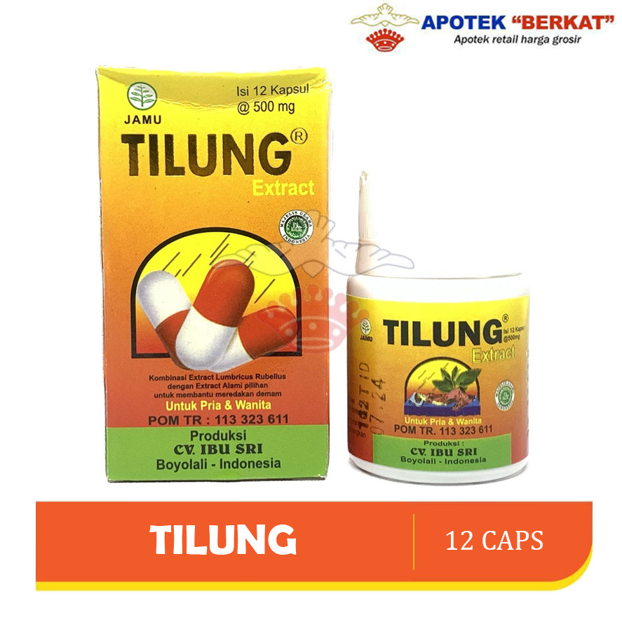 [TERLARIS] Tilung Kapsul Obat Tipes | Tifus | Demam 1 Botol isi 12 Kapsul