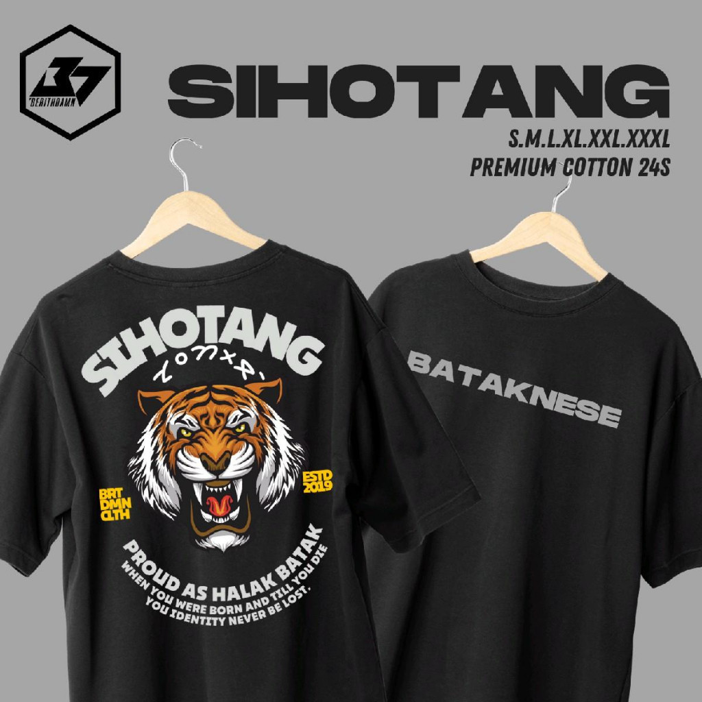 Kaos Batak Marga SIHOTANG Tshirt Premium Cotton 24s Berithdamn Cloth