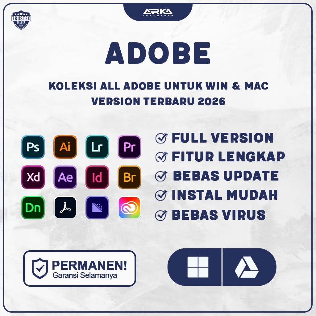 Adobe CC 2026 All Apps Full Version Lifetime Windows & Mac Photo shop Illustrator Pro PC