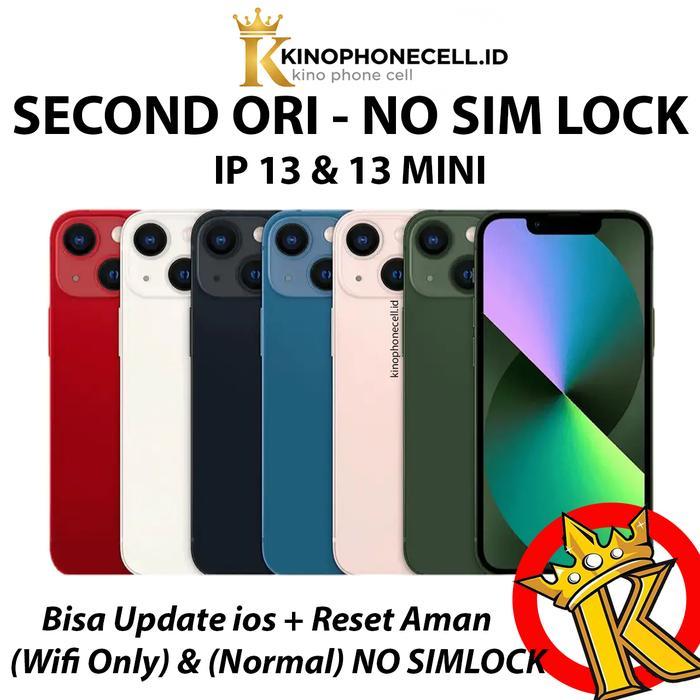 iphone 13 mini iphone 13 second 128gb 256gb Bekas 128 256 gb Apple - 13 Mini 128, White (Normal)
