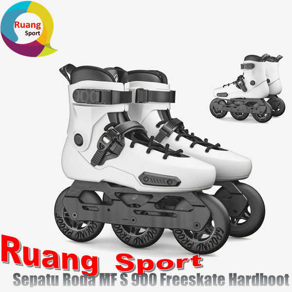 Oxelo Sepatu Roda Dewasa MF S 900 Inline Skates Freeskate Hardboot Gaya Bebas - Putih