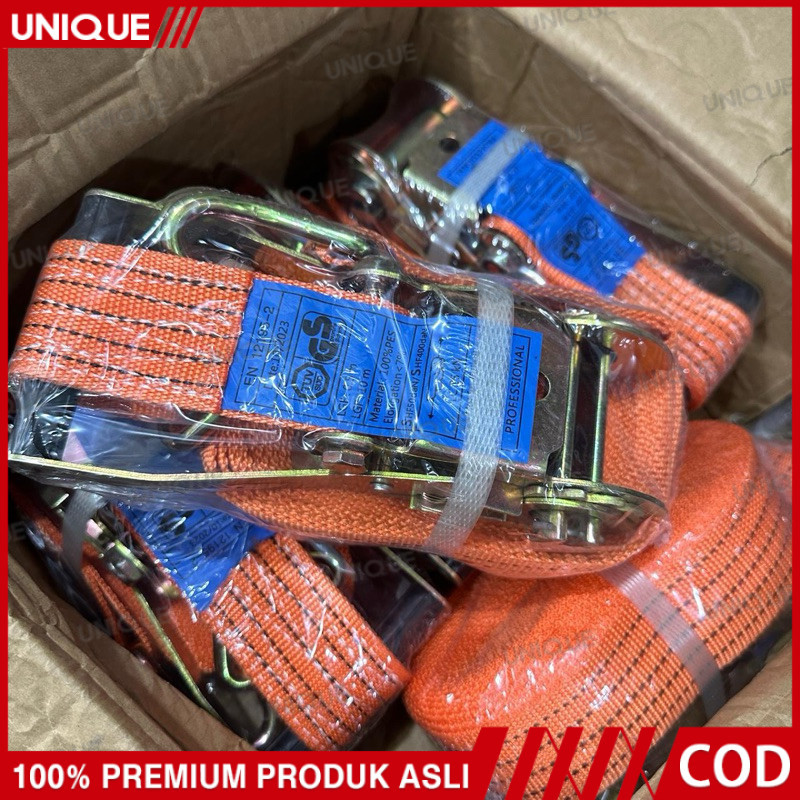 UNIQUE Tali track belt 6Meter 10 Meter tali ratchet tie down tali cargo kargo tali sound system 5 cm
