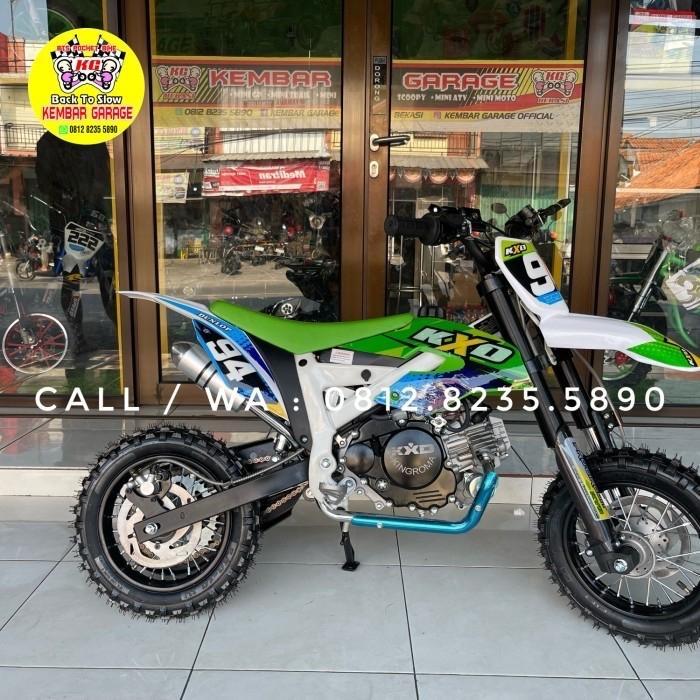 Motor Mini Trail Cross 50cc KXD Mesin 4Tak Stater 2023 Matic