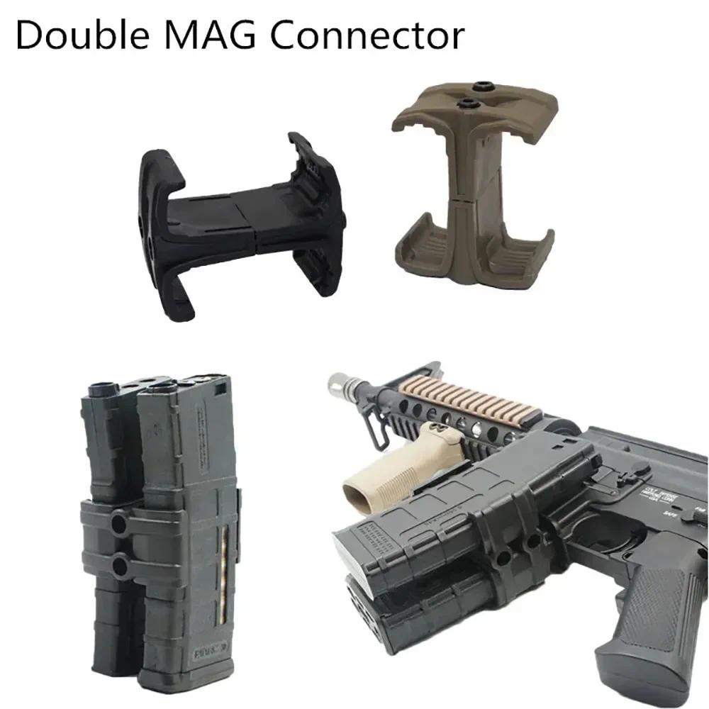 Universal Clip Rifle Dual Parallel Magazine for AK AR15 M4 Mag595 Airsoft Link Round Cartridge Speed