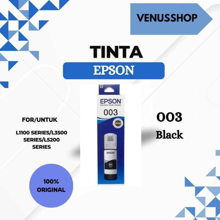 Epson Tinta 003 Black - Hitam Original