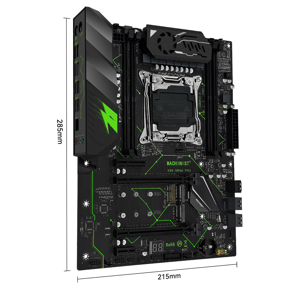 MR9A PRO X99 Motherboard Set Kit LGA20113 Xeon E5 2690 V3 CPU DDR4 16GB (2*8GB) 2666MHz RAM TPM 20 O
