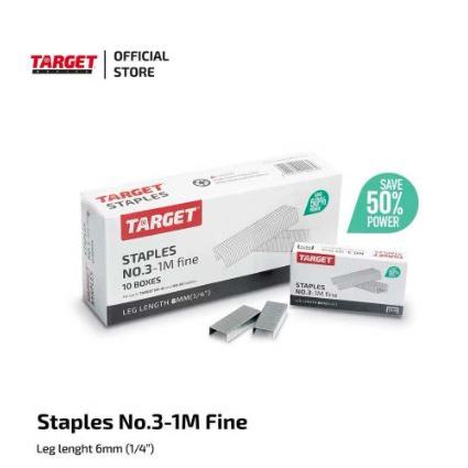 (1 PACK = 10 PCS) ISI STAPLES TARGET NO.3/ ISI STAPLES TARGET BESAR/ ISI STAPLES BESAR TARGET NO.3