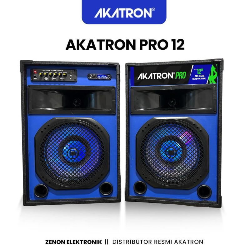AKATRON PRO SUPER BASS Speaker Aktif 12 In Inch Bluetooth Subwoofer Sound Karaoke