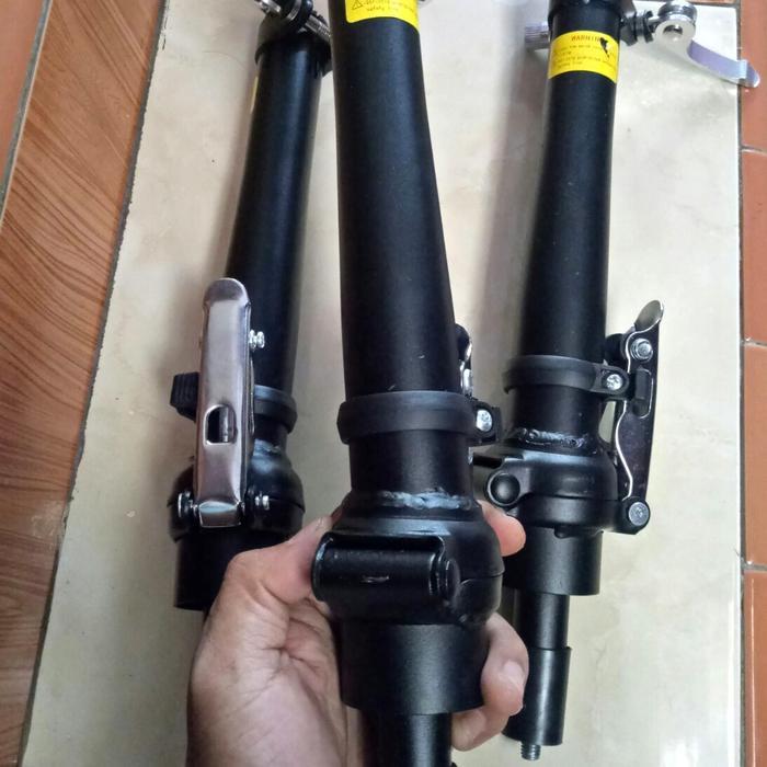handlepost lipat 25.4 stem sepeda lipat tiang stang handlepost OS