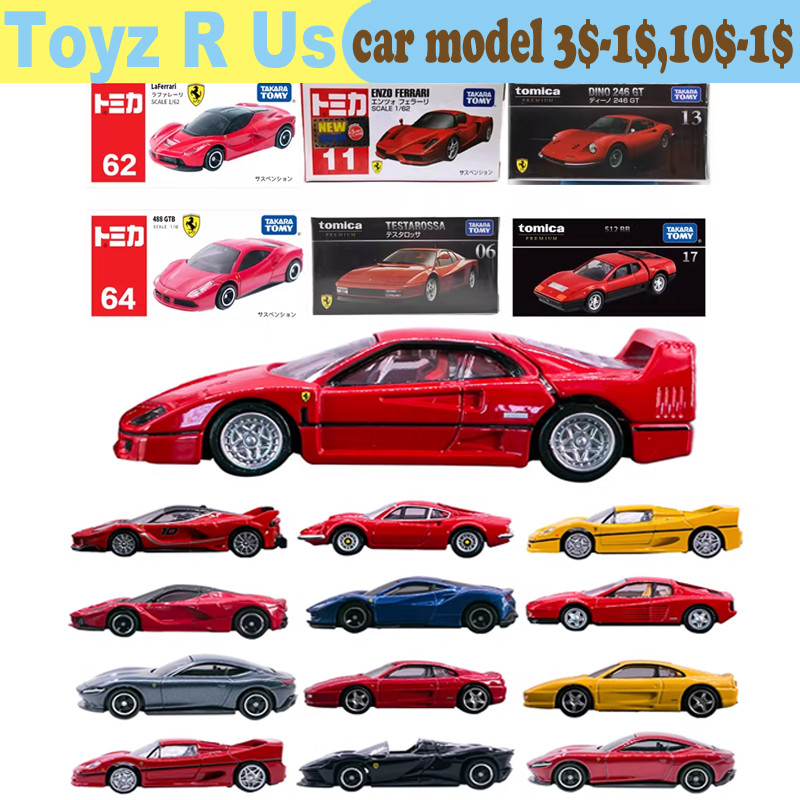 Original Takara Tomy Tomica Premium Car Ferrari Scale 1/62 ecast Enzo Roma Daytona Laferrari Testaro