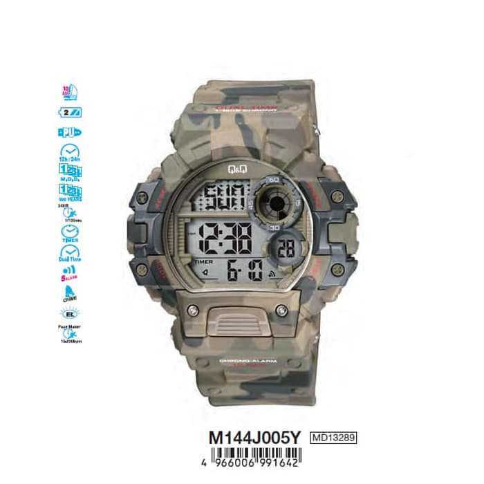 NEW 161 Q&Q QnQ QQ Original Jam Tangan Pria Digital Army - M144 M144J 161