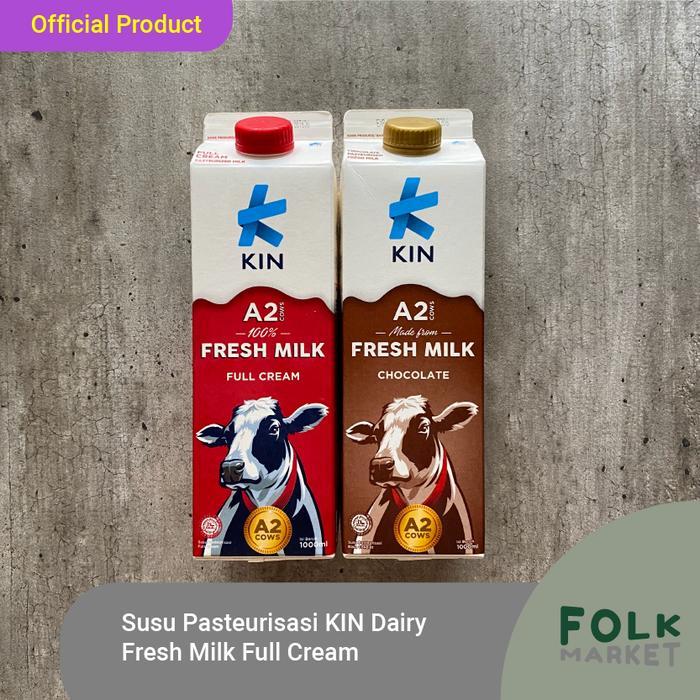 Susu Pasteurisasi KIN Dairy Fresh Milk Full Cream - Fresh Milk