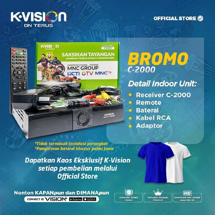 STB Receiver K-Vision Type Bromo C2000 untuk TV