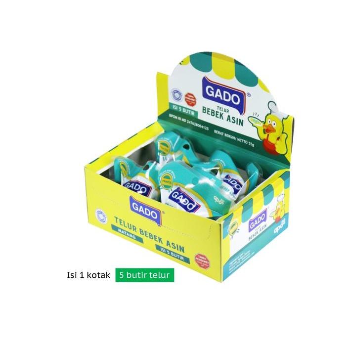 Telur Gado Bebek Asin Kekinian dengan Plastik