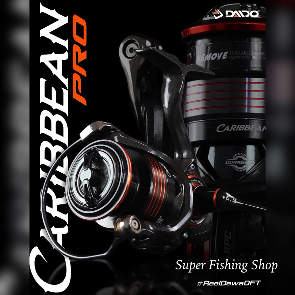 Reel Daido Caribbean Pro 1000 2000 HSSW Double Spool Power Handle