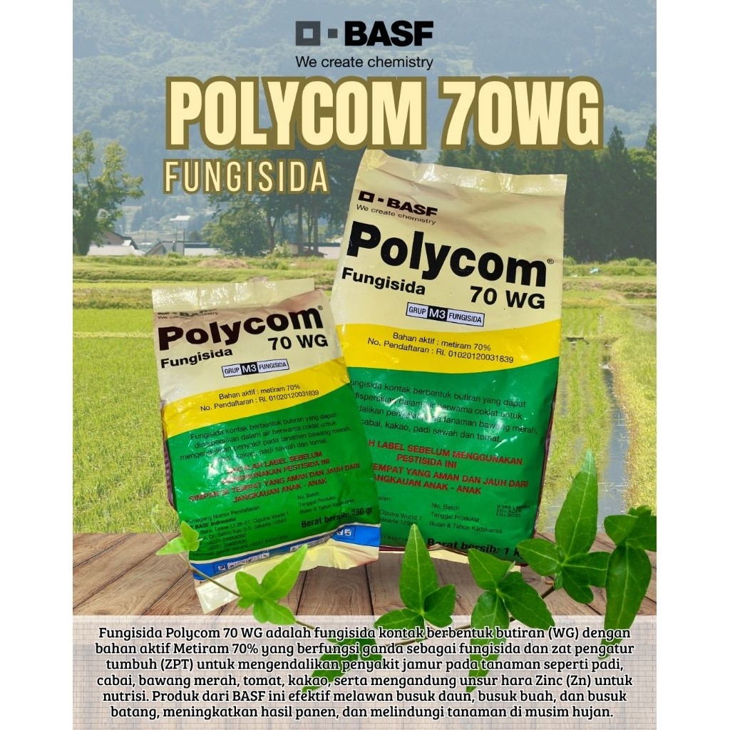 POLYCOM 70WG 1Kg Fungisida Kontak Original 100%