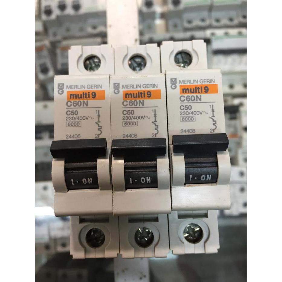 Mcb Merlin Gerlin Multi 9 C60N 1p 50A 6ka