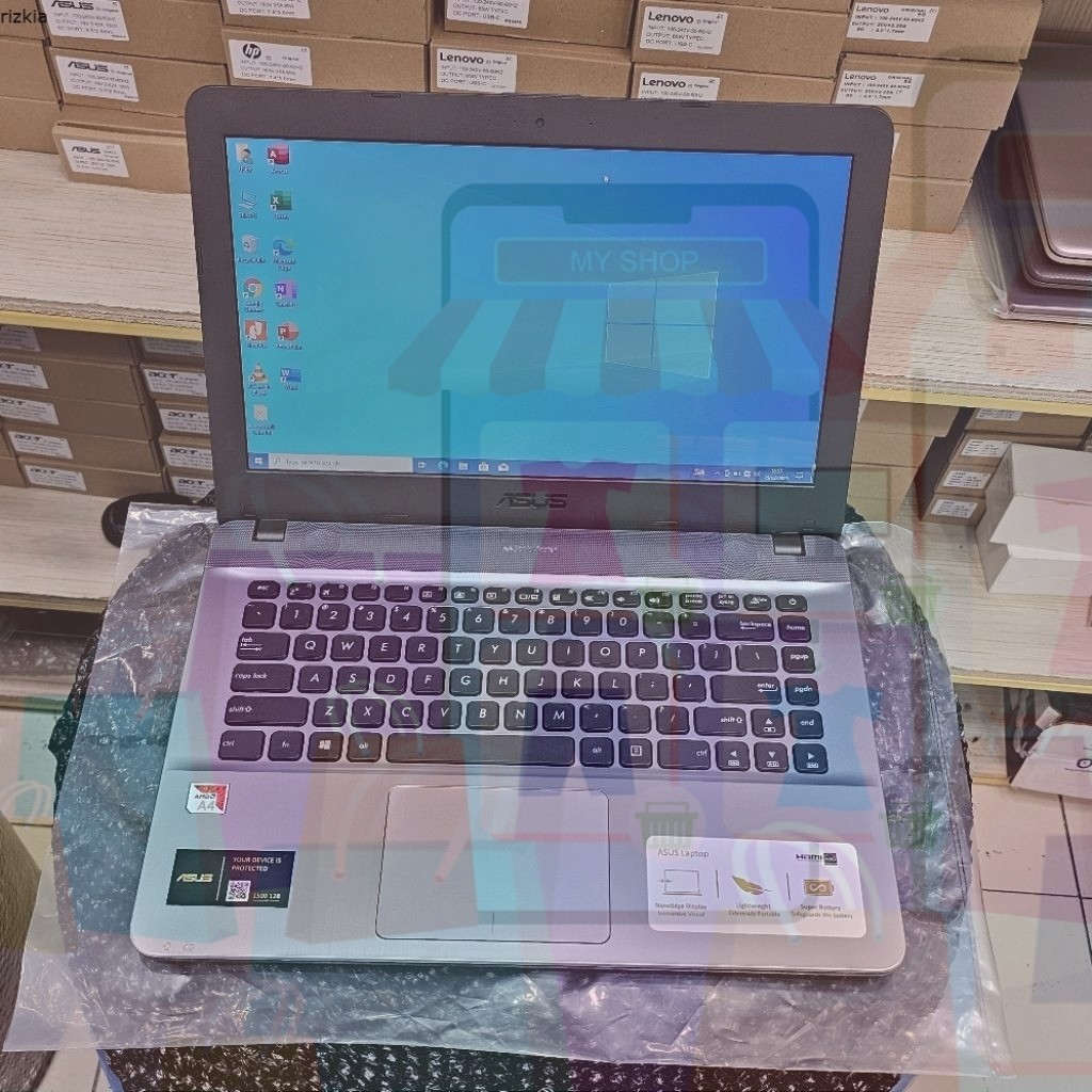 PROMO... Laptop Leptop Asus X441 Intel Celeron Generasi Terbaru windows 10 siap pakai kondisi normal